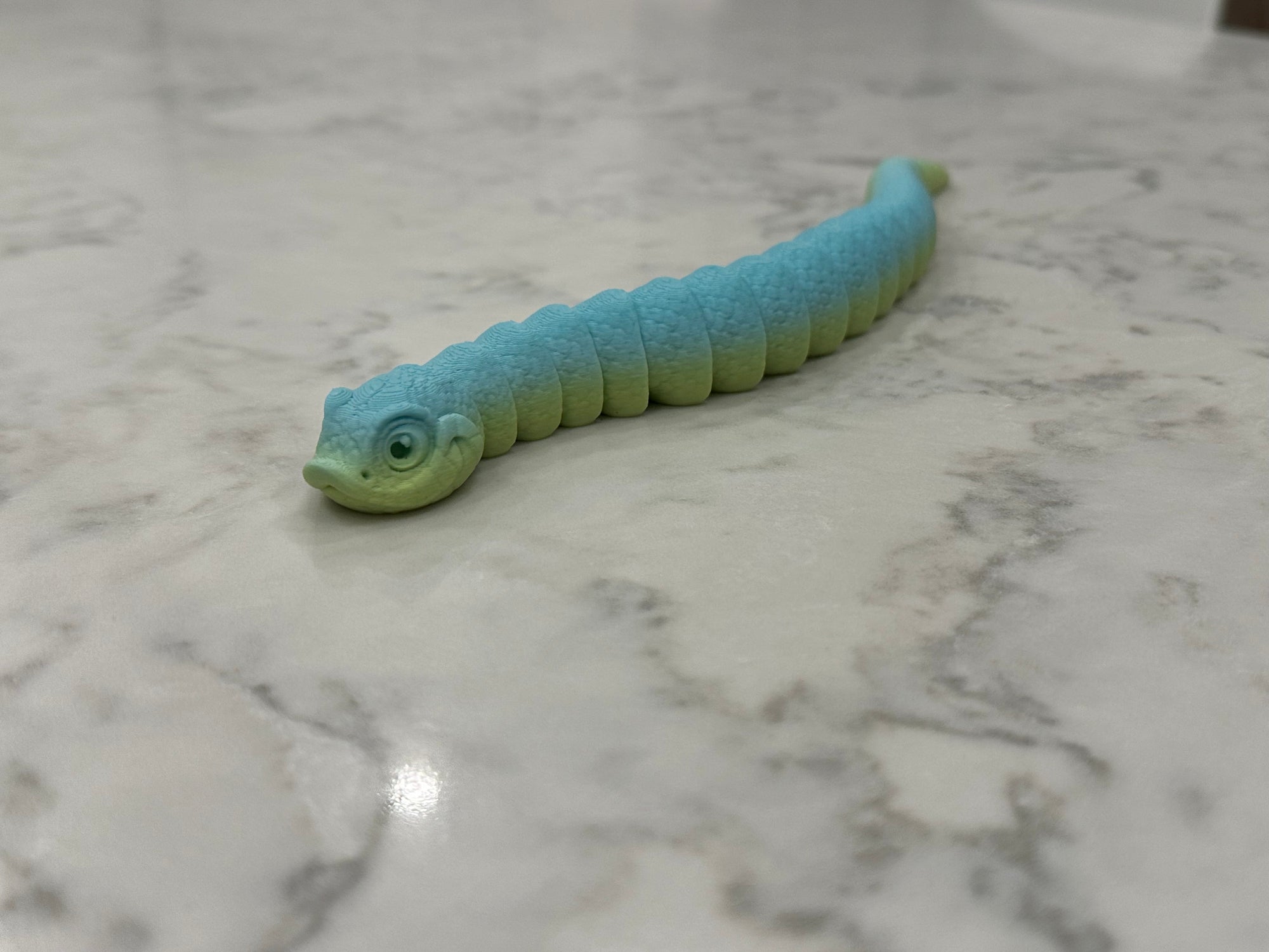3D Printed Hognose Snake - Articulating, Lifelike Reptile Model - Unique Home Decor - Perfect Gift for Snake Lovers
